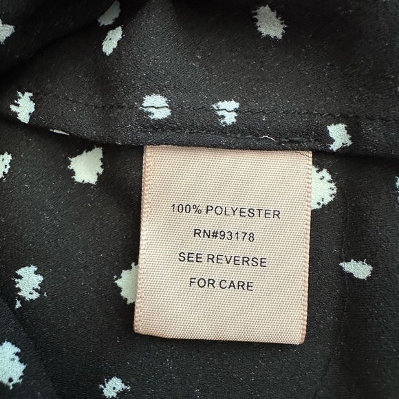 Women sleeveless black white blouse size S - Picture 7 of 7